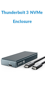 Thunderbolt 3 NVMe SSD External Enclosure Grey